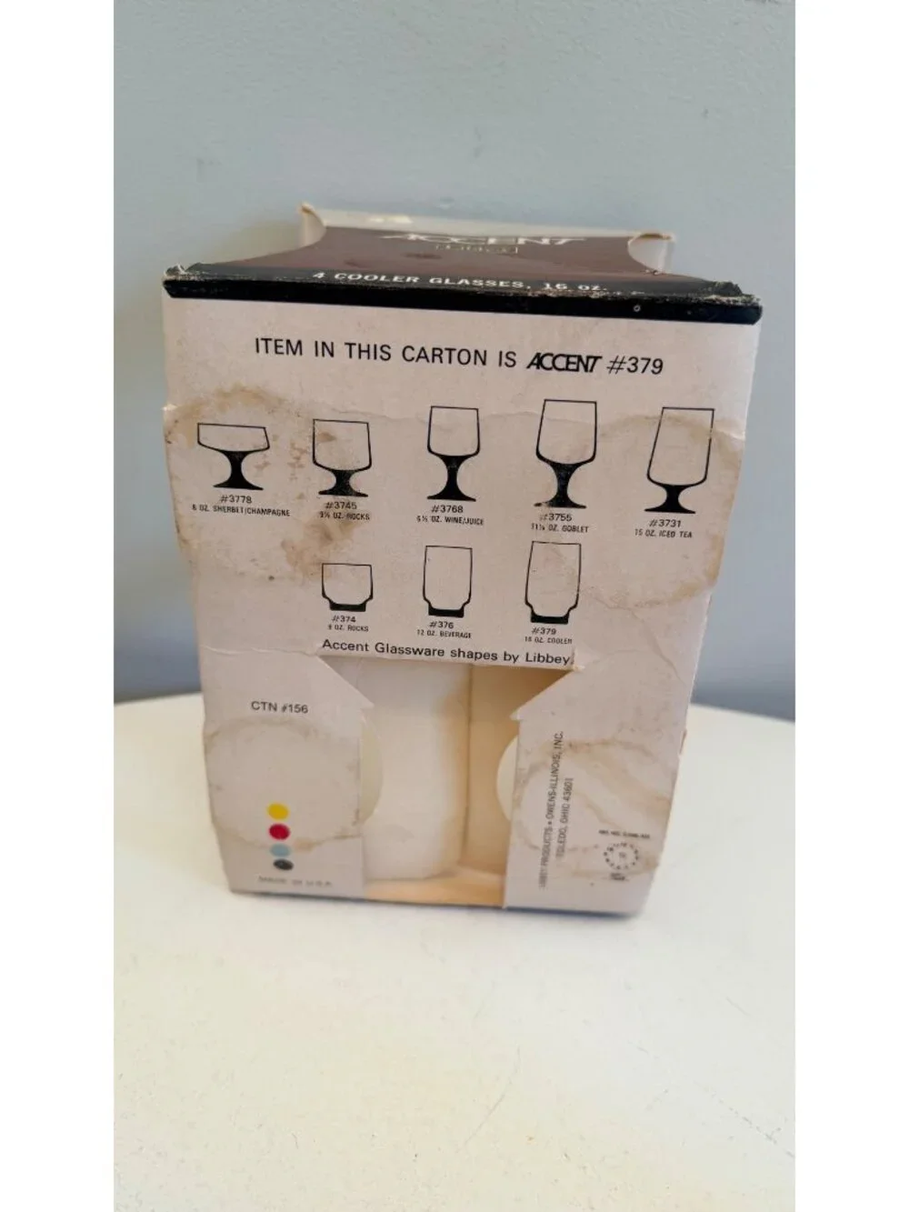 Libbey vintage accent